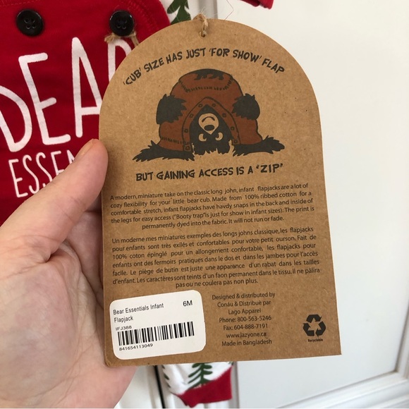 π» NWT Lazy One Bear Essentials Flapjack Union Suit - Picture 7 of 13